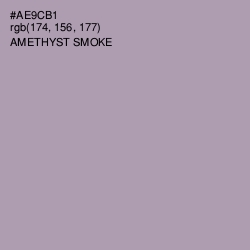 #AE9CB1 - Amethyst Smoke Color Image